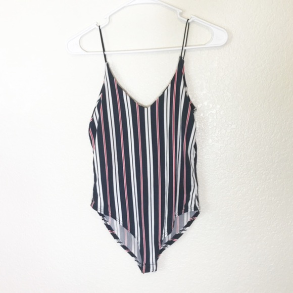 gaze Tops - Gaze Striped Bodysuit